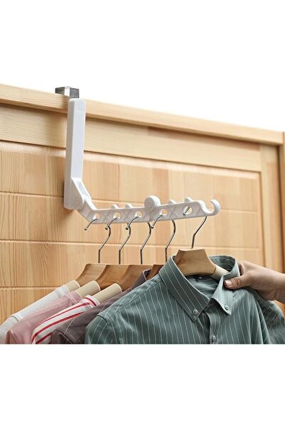 STARSTAR Travel clothes rack to hang behind door space-saving pull-out wall w...