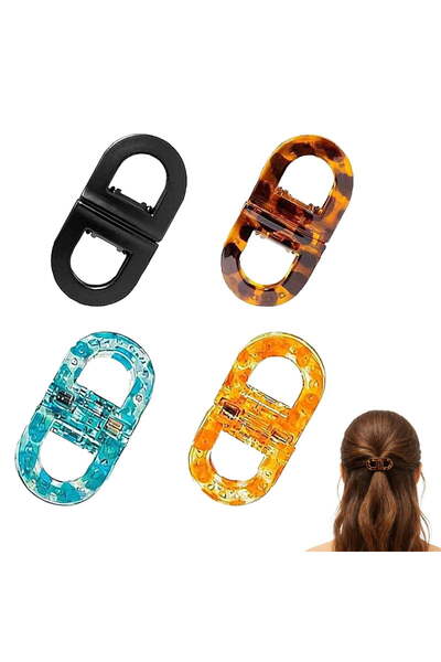 STARSTAR Four-piece magnetic hair clip set – Strong hold, non-slip magnetic h...