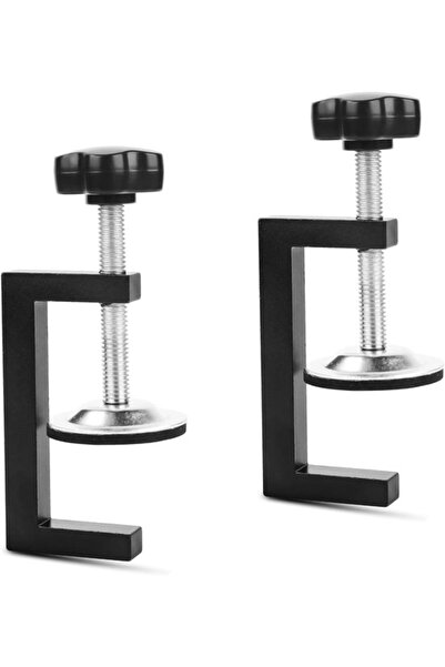 STARSTAR Two-piece screw clamp set for small objects - Black C-clamp - Portab...