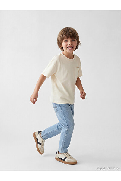 LC Waikiki Nevavm Baggy Fit Boy's Jean Pants with Difference in Color