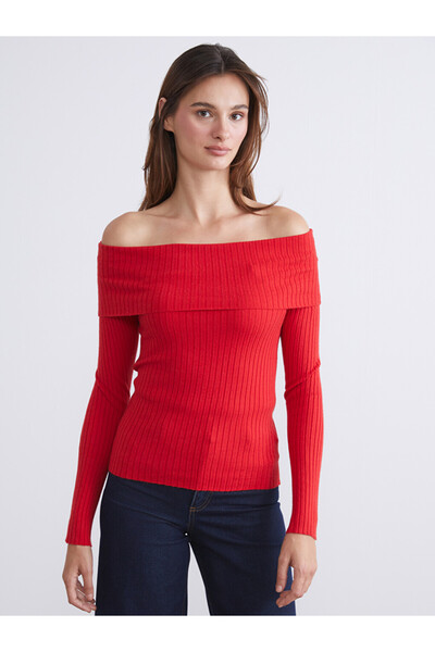 LC Waikiki Slash Neck Women's Knitwear Sweater