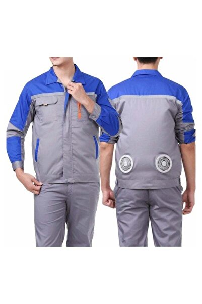 DubaiGallery Professional Cooling Fan Workwear Jacket with Built-In Dual Air ...