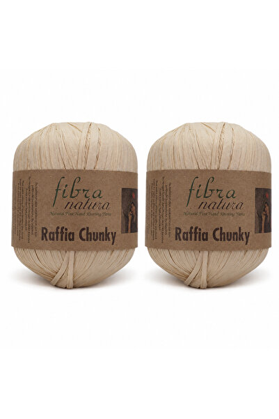 Fibra Natura Raffia Paper Bag String Fibranatura Raffia Chunky 114-16, 2 Skei...