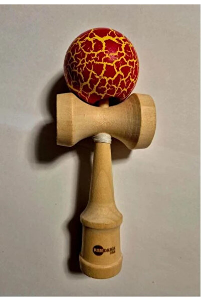 OEM Kendama, Pro Krom Usa, Model Crapat Rosu-Galben