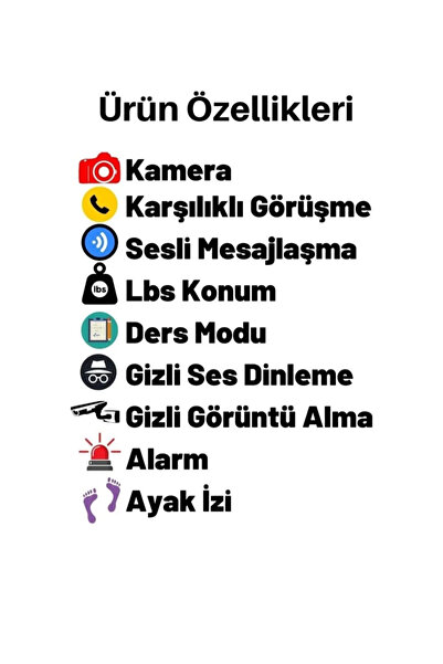 Everest Grup Lbs Konumlu Akıllı Çocuk Takip Saati Sim Kartlı Arama, Kameralı, Gizli Dinleme Özellikli- Pembe
