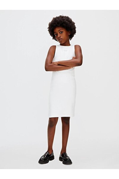 Calvin Klein RIB SLEEVELESS DRESS