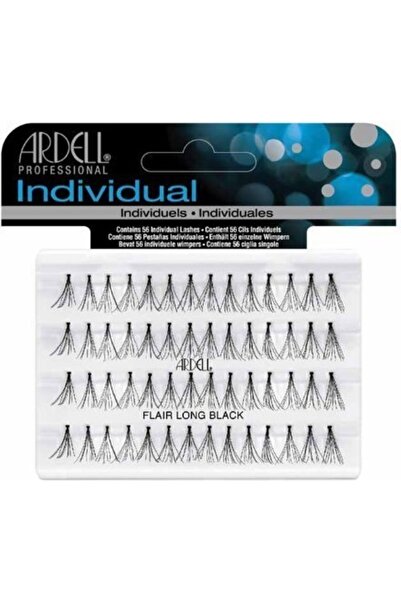 Ardell Gene individuale Duralash, cu noduri, evazate, lungi, negre, 56 bucăți.