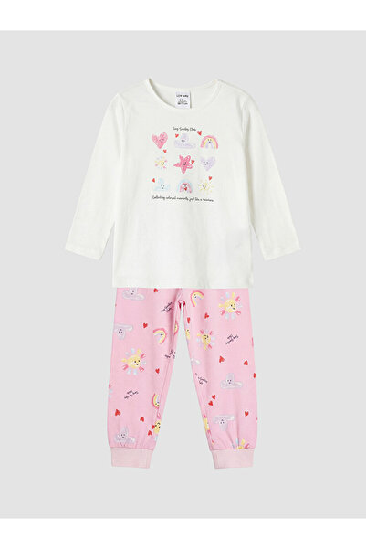 LC Waikiki Zero Roba Collar Printed Girl's Pajama Set for Style Seekers from ...