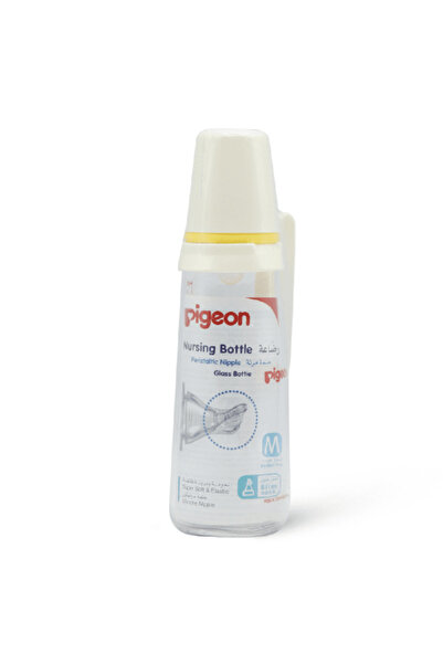 Pigeon Glass Feeding Bottle with Handle - 240 ml
