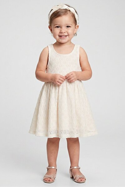 Willow & Whistle Toddlers Girl 2 Pieces Textured Sleeveless With Headband Set...