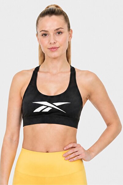 Reebok Women Padded Training Sport Bra, Black