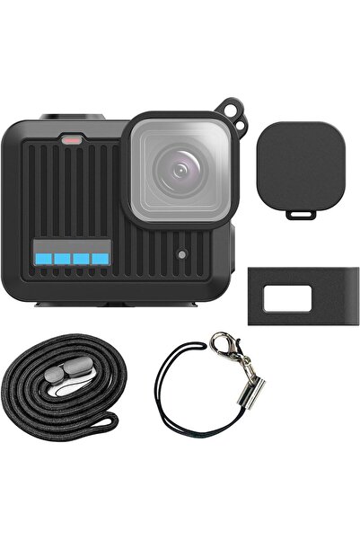 STARSTAR Silicone Protective Case Set with Battery Cover & Lanyard for GoPro ...