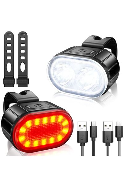 STARSTAR Bicycle lighting kit, high-power LED bicycle lighting kit, waterproo...