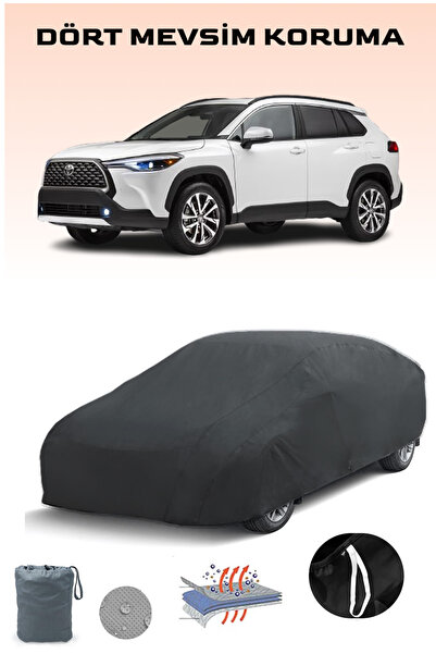 Breen Black Toyota Corolla Cross Compatible Auto Tarpaulin, Car Tarpaulin