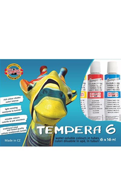 Koh-i Noor Tempera 6 culori - Girafa Koh-I-Noor
