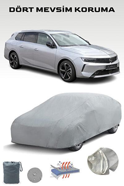Breen Gray Opel Astra L Sports Tourer Compatible Car Cover, Car Tarpaulin