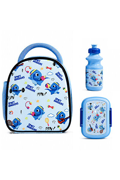 HI-FINE Kids Sport Dinosaur Lunch Set,Insulated Lunch Bag + 500ml Leak‑Proof ...