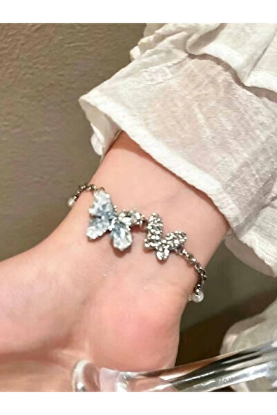 Take Two By Styli Butterfly and Faux Pearl Detail Bracelet