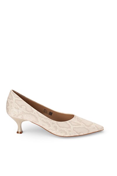 BATA Textured Pointed Heel Pumps