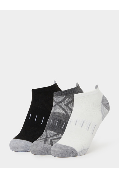 Styli Pack of 3 - Contrast Detail Ribbed Cuff Ankle Socks