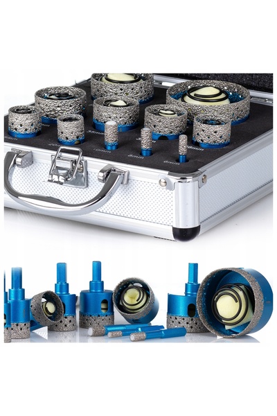 NO BRAND SET DE 6 BURGHIU CU VÂRF HEXAGONAL DIN DIAMANT, DE 6-65 MM, CU ARC, ...