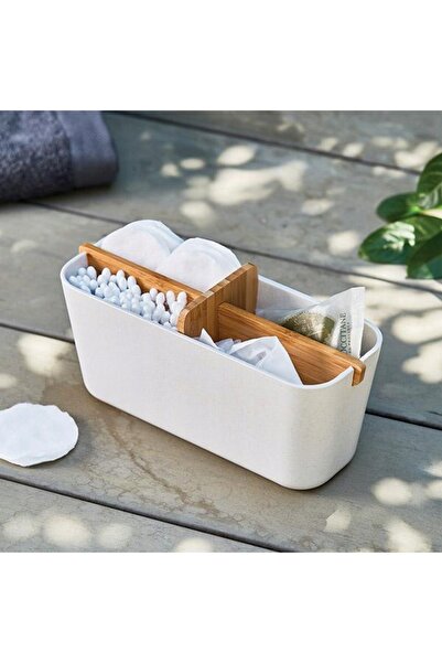 Lexon Organizator Zen mare, alb, pentru baie, pentru căni, organizator de birou
