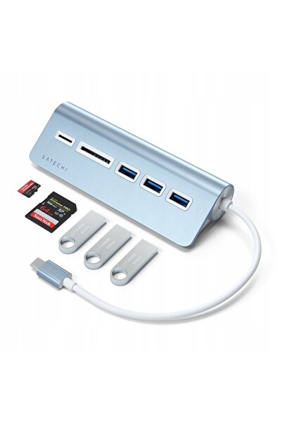 NO BRAND Satechi Hub Combo USB-C Adaptor iMac Micro/SD 3x USB-A Convertor SD