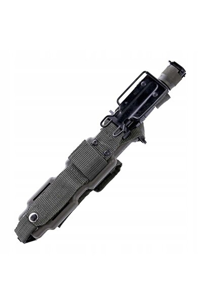 NO BRAND Baionetă M9 MFH, replică pentru AR-15/M16, teacă cu ascuțitor, foarfecă
