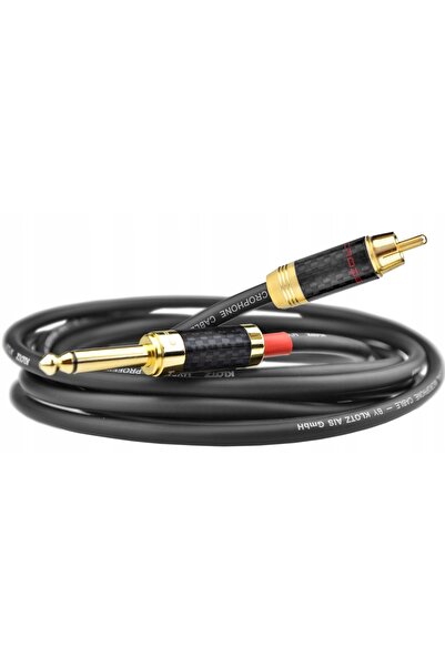 NO BRAND Cablu 2x Jack mono de 6,3 mm - 2x RCA Klotz 18m