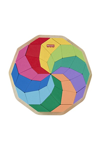 FISHER-PRICE BABY Fisher-Price Mandala Puzzle Jucărie din lemn Set 3+ HXT94