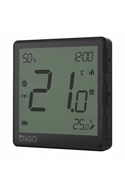 NO BRAND Regulator de temperatură încastrat pentru cameră Zigbee 230V negru Engo