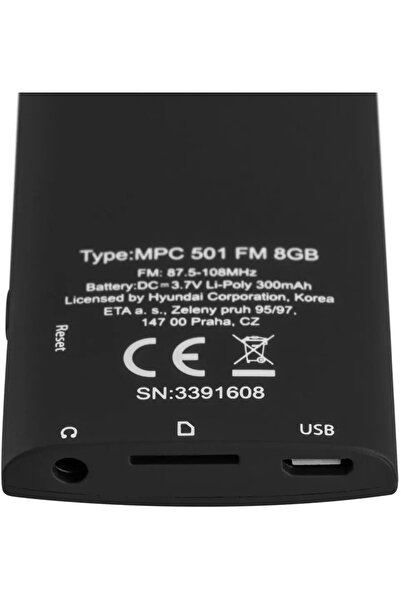 Hyundai Dispozitiv de recuperare pentru player MP4 / MP3, pentru 15 ore, 8GB,...