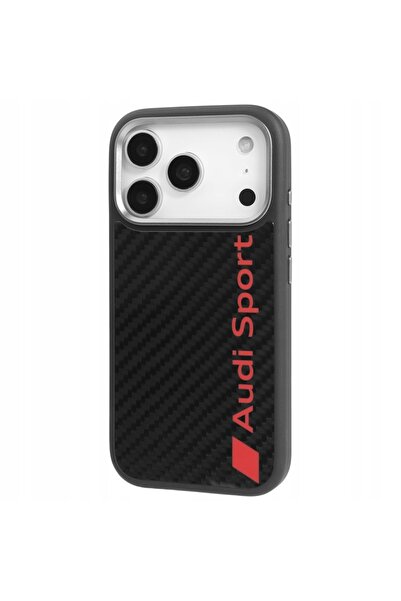 Audi Husă R8 din fibră de carbon MagSafe pentru iPhone 17 Pro negru