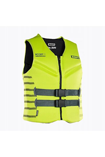 Ion Vestă de salvare Booster 50N cu fermoar frontal, culoare lime, mărimea M