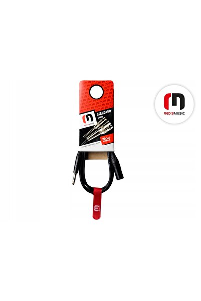 NO BRAND RED'S MUSIC MC1570BLK Cablu de 7 m cu mufă jack – conector XLR mascul