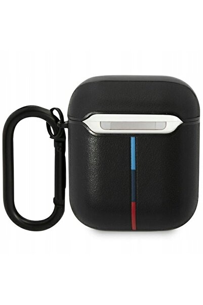 NO BRAND Husă BMW BMA222PVTK pentru AirPods 1/2, negru, din piele.