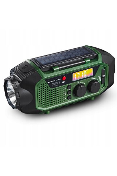 adler Radio FM de urgență, lanternă solară, power bank cu dinam 4000 mAh, antenă