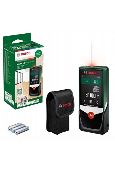 Bosch Telemetru laser avansat PLR 50C Bluetooth, rază de acțiune 50 metri