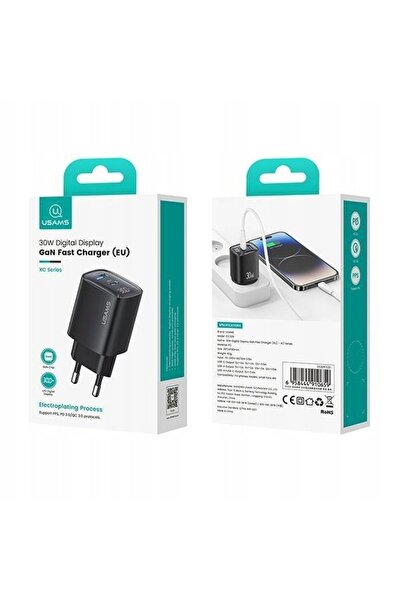 NO BRAND USAMS Încărcător. siec. CC229 30W GaN USB-C/USB-A Încărcare rapidă S...
