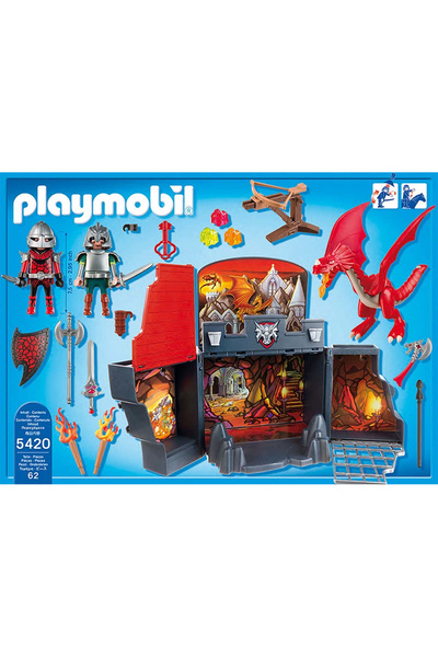 Playmobil Figurine Dragon Castel Cavaleri Dragoni 5420 Peșteră de Dragon