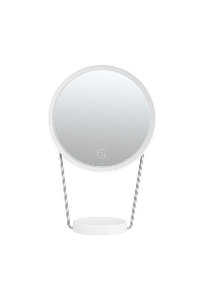 NO BRAND Oglindă cosmetică LED cu reglare intensitate lumină și baterie reînc...