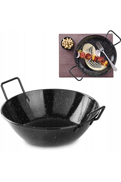 HENDI Tigaie paella adâncă din email, medie 205x(Î)57mm