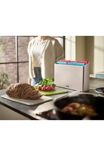 Joseph Joseph Set de 4 tocătoare cu suport M Folio Steel Icon