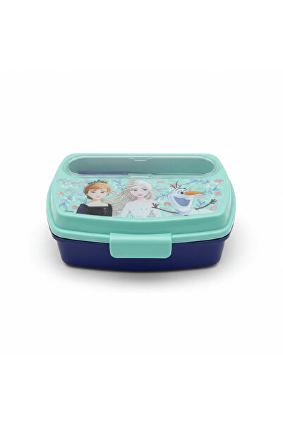 Stor Disney Teal & Navy Blue Frozen Plastic Lunch Box - 17×13 cm