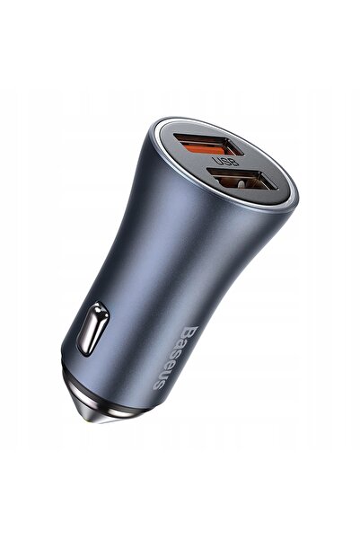 Baseus ÎNCĂRCĂTOR AUTO GOLDEN CONTACTOR PRO, 2X USB, 40W - GRI