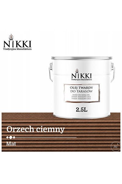 NO BRAND Ulei pentru terase, balcoane, mobilier, nuc închis D080, 2,5L, mat, ...