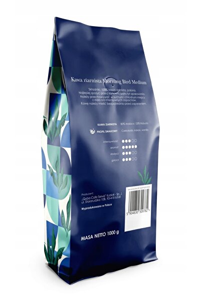 NO BRAND Boabe de cafea MORNING BIRD Mediu 1 kg