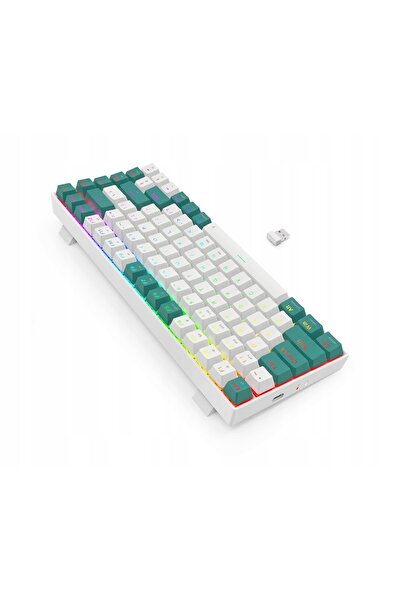 REDRAGON Tastatură wireless k678 pro alb-verde