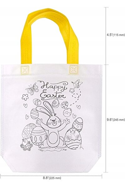 NO BRAND Pungi de pictat de Paște pentru copii + Markere Set cadou DIY