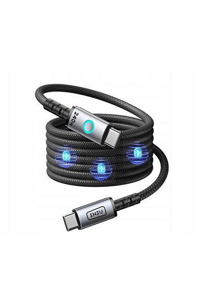 NO BRAND Cablu USB INIU Leopard Magnetic 240W